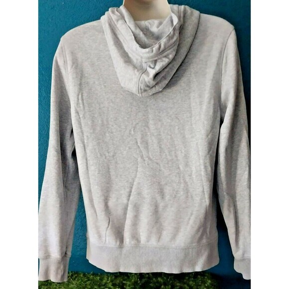 Tommy Hilfiger Mens Hoodie Size Medium Logo Embroidered Pullover Gray Sweatshirt - Picture 4 of 4